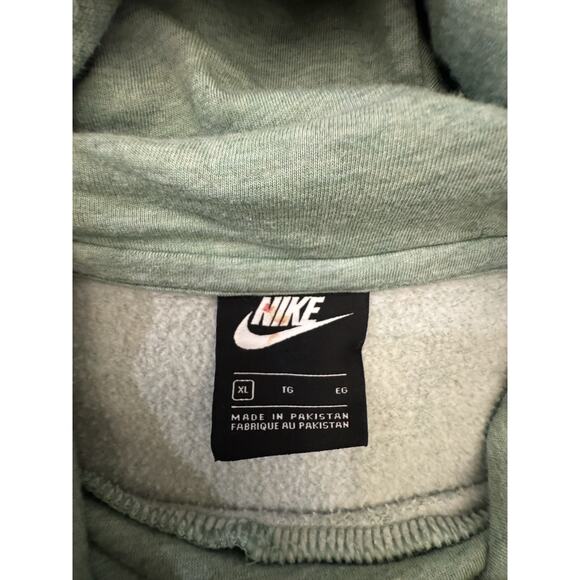 NIKE Light Green Sportswear Club Funnel-Neck Cowl Hoodie Sz XL athletic Sporty - Picture 8 of 11
